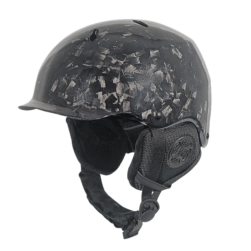 

New Carbon Fiber Ski Helmet Open Face High Performance All-Season
