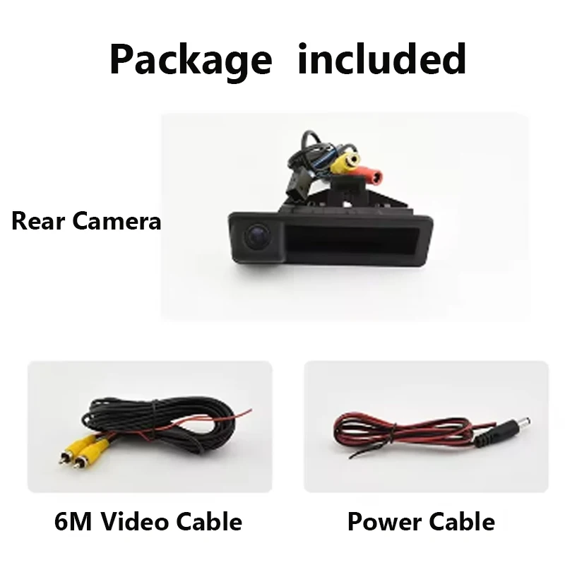 Revese caméra HD pour BMW E60 E61 E70 E71 E72 E82 E88 E84 E90 E91 E92 E93 poignée de hayon caméra haute définition