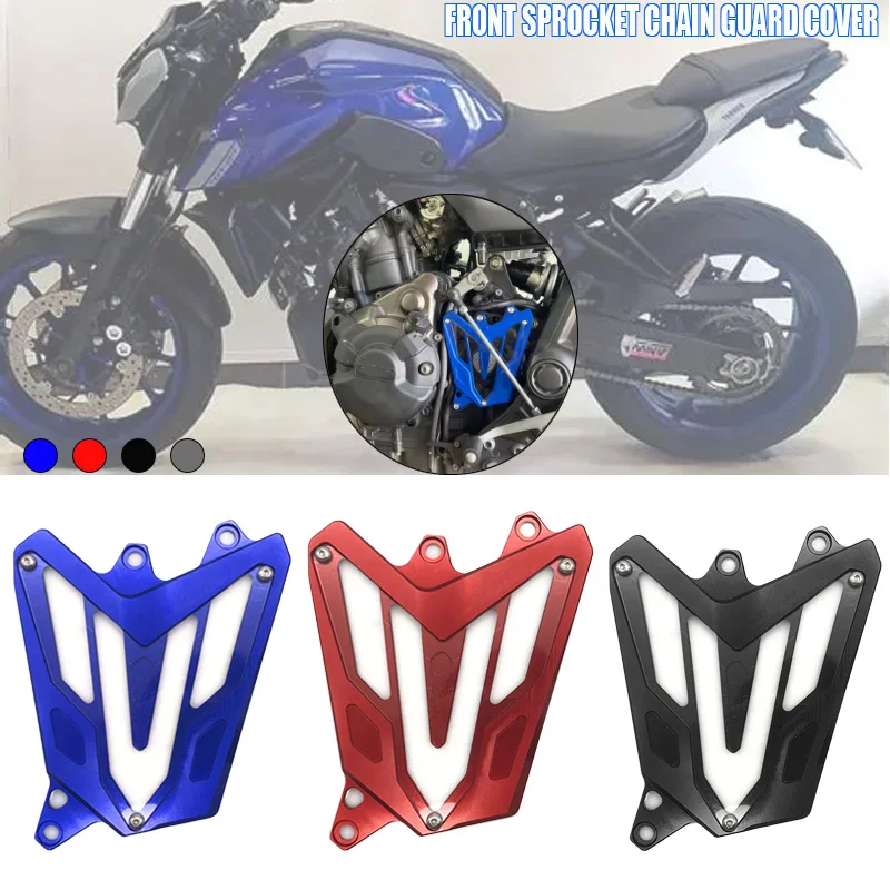Für Yamaha MT07 FZ07 MT-07 FZ-07 Tracer 2013-2019 2021 Motorradzubehör Vorderer Kettenradschutz Motor-Kettenschutz