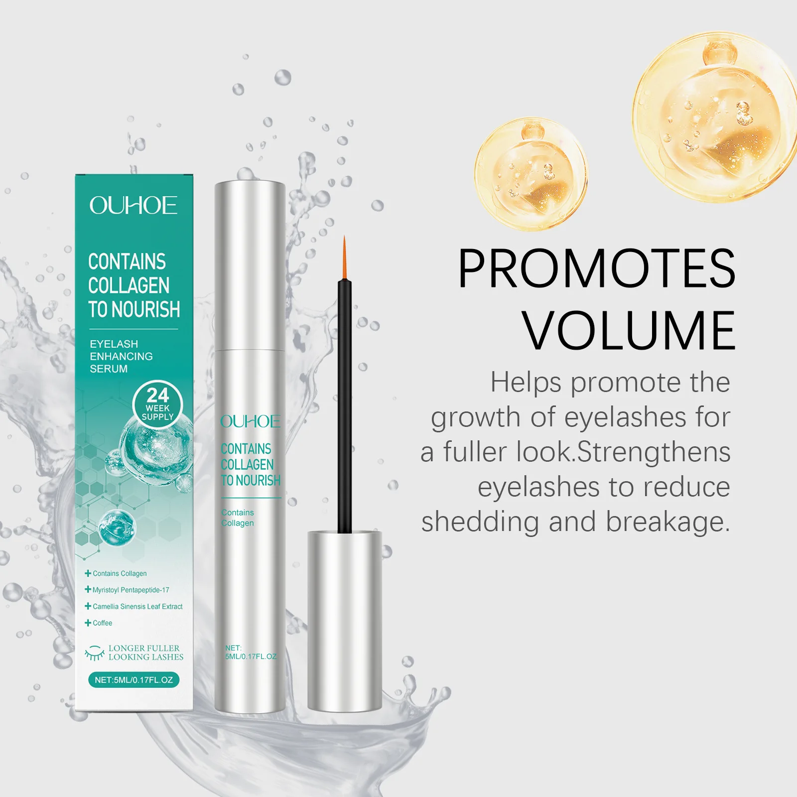 Wimperverbeterend serum Groeibehandeling Natuurlijke krulverlenging Voller Dikker Voedend Reparatie Wenkbrauwwimpers Langer essentie