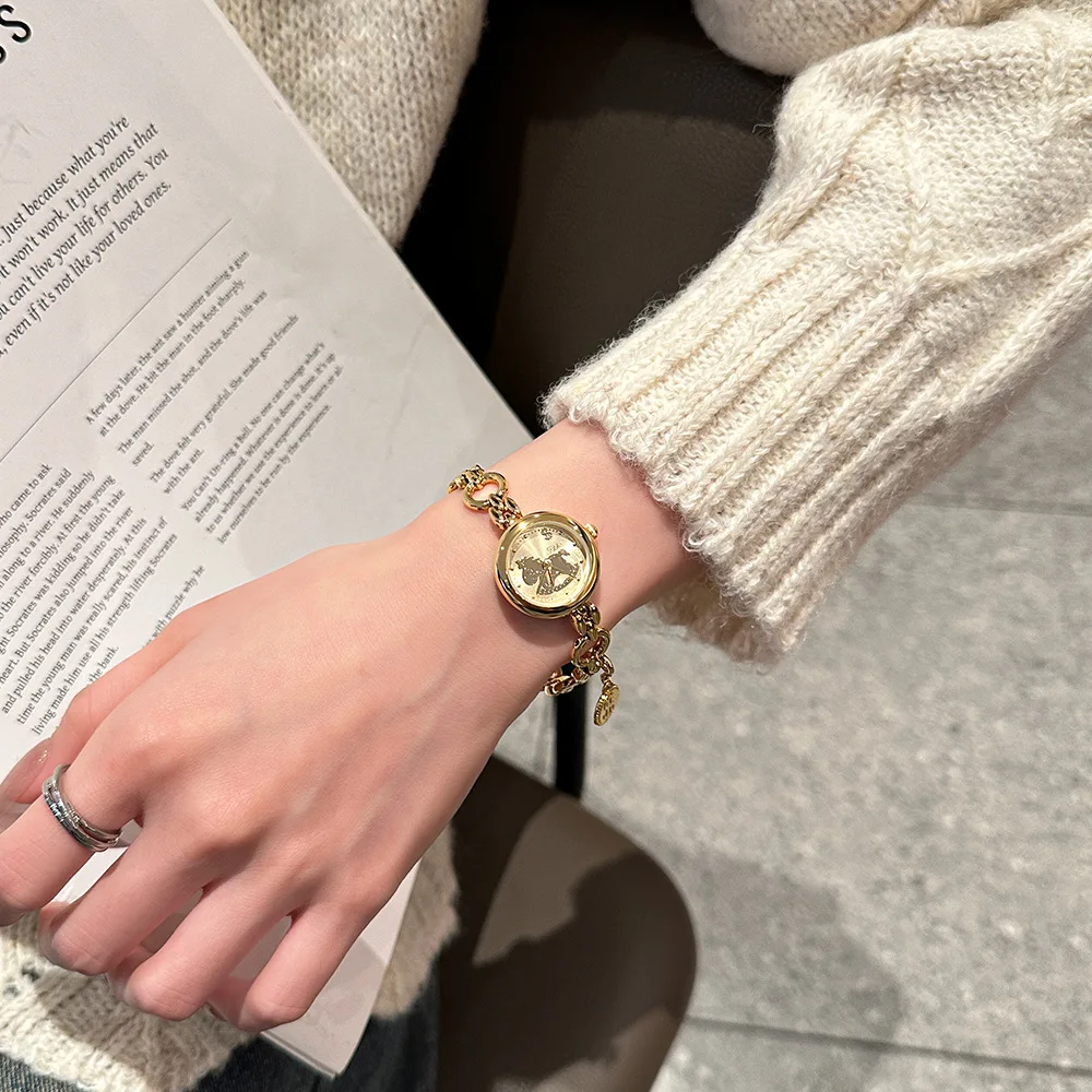 

Women'S Trendy Watches, 2026 New Retro-Style Small Gold Watch, High-End Luxury Women'S Watches, Women'S Accessories