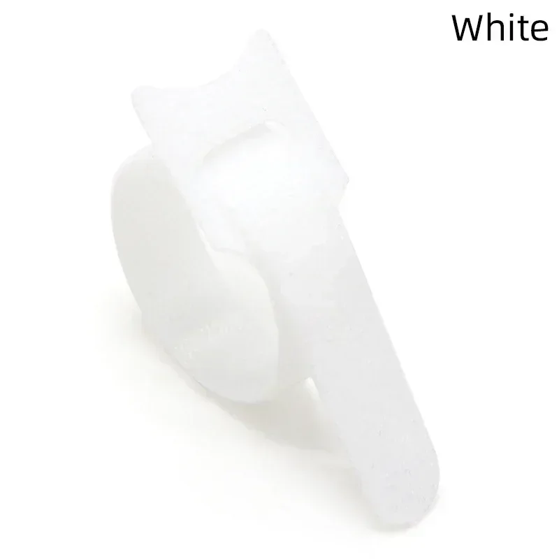 20 ~ 200 stuks Nylon Kabelorganisator Loop Hoop Tape Bandjes Tie Muis Oortelefoon Herbruikbare Draadbeheer Losmaakbare kabelbinders - afbeelding 1