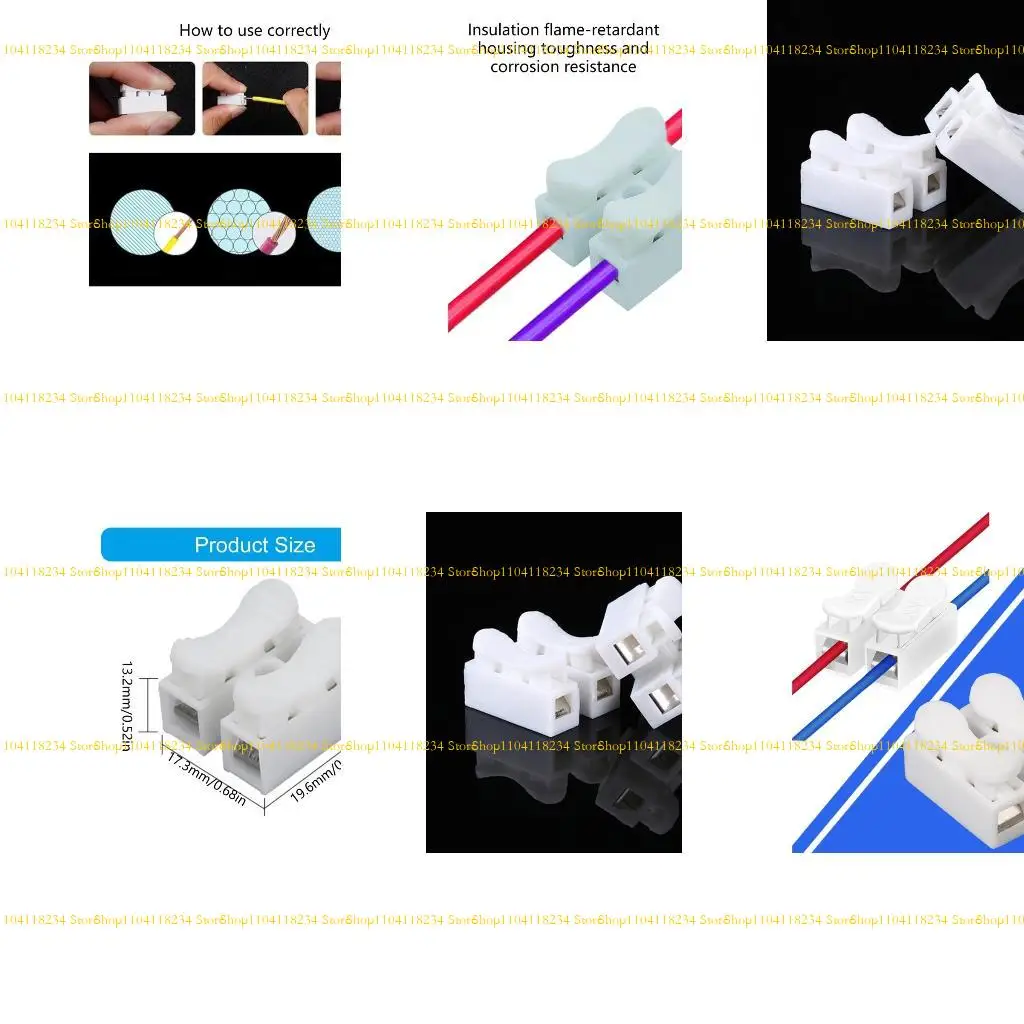 

P9FB 20 упаковка легко в использовании Push In Connectors Электрические терминалы Идеально подходит для любителей электриков и