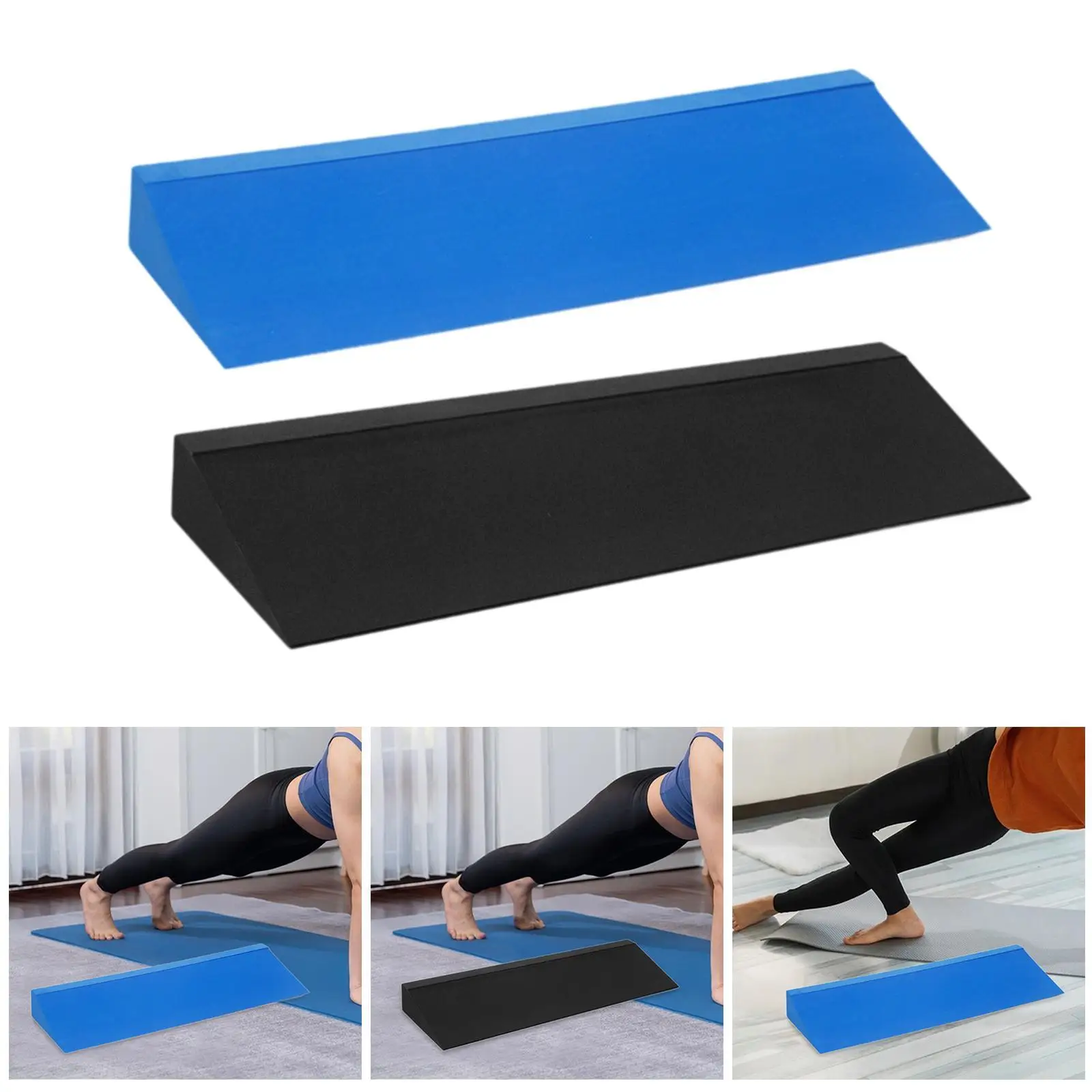 Yoga Wedge Block Squat Wedge Block Stretch Board Fitness EVA Yoga Wedge Brick Calf Stretcher for Home Gym Sports Tight Calves