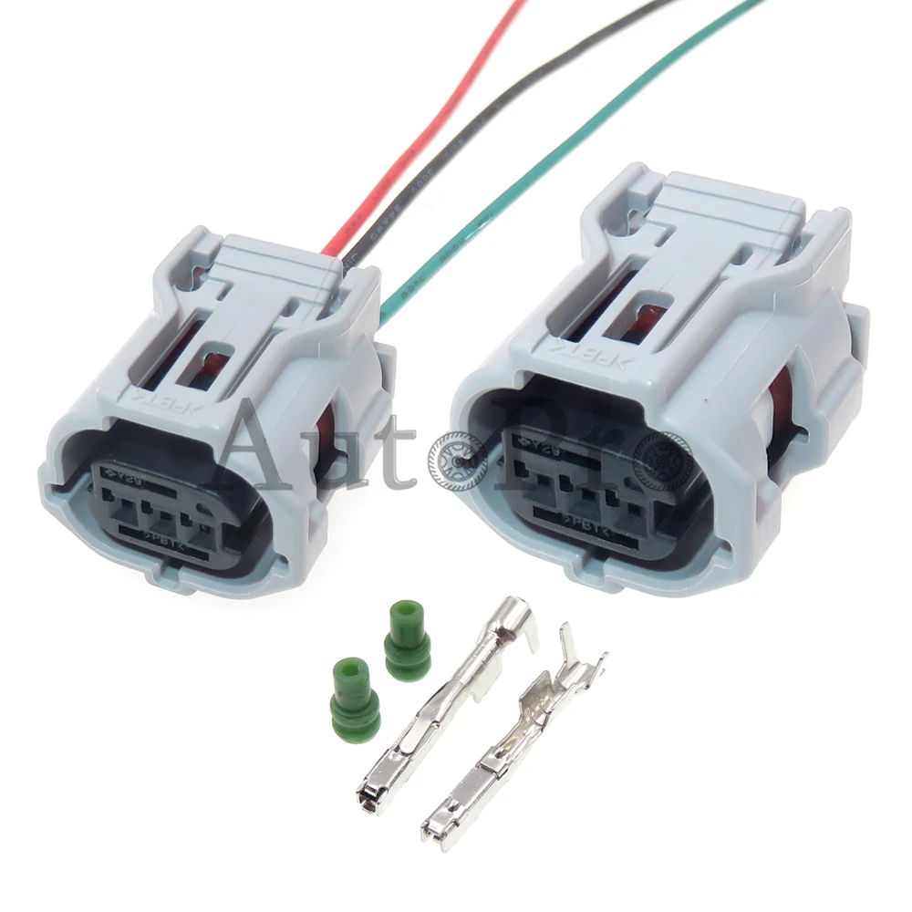 1 Set 3 Hole 6189-1130 90980-12353 7283-4673-40 AC Assembly Car Wire Cable Socket Auto Small Current Plug Electrical Connectors