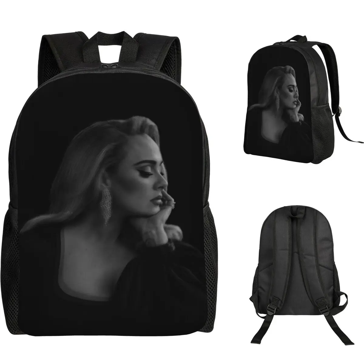 Cool Singer Adele Tour 2024 Student Backpack School Bag Hiking Travel Daypack for Boys Girls Fashion Bookbag Shoulder Bags