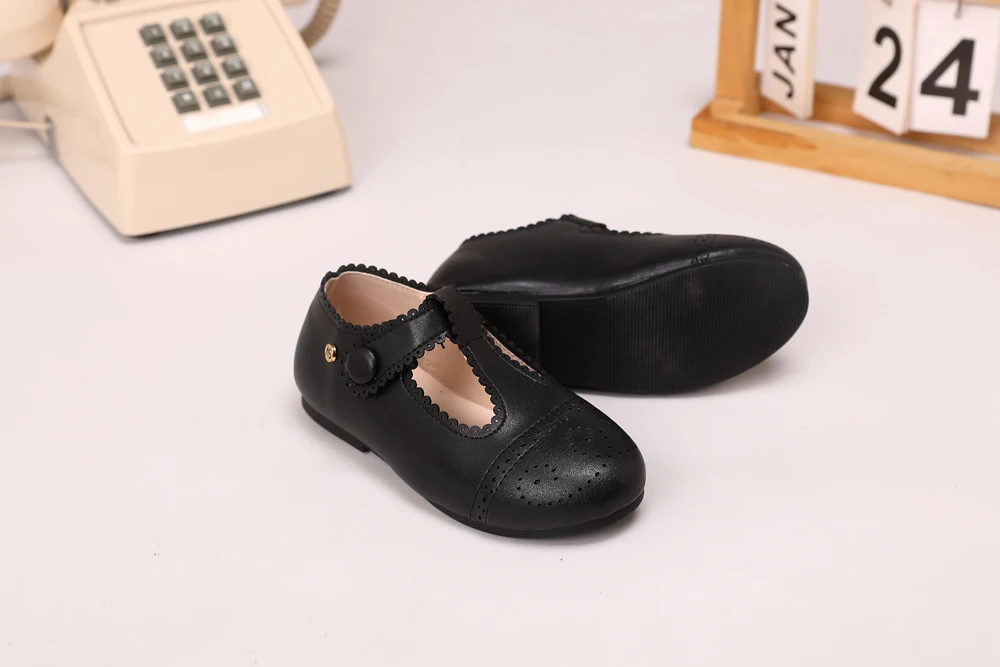 AS Kinderschuhe Marken-Kinderschuhe Baby Mädchen Lederschuhe Kleinkind Prinzessin Ballerinas Jungen Brogue Oxford Weiche Plateau Mary Jane Schuhe – Detail 8
