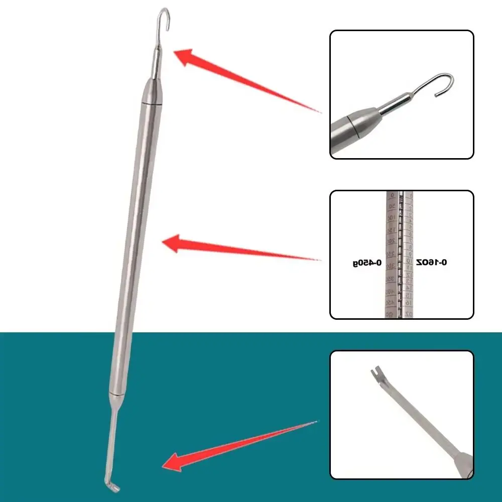 

Autoclavable Dental Orthodontic Dynamometer Tension Meter for Elastic Bands Braces Oral Force Measurement Tool