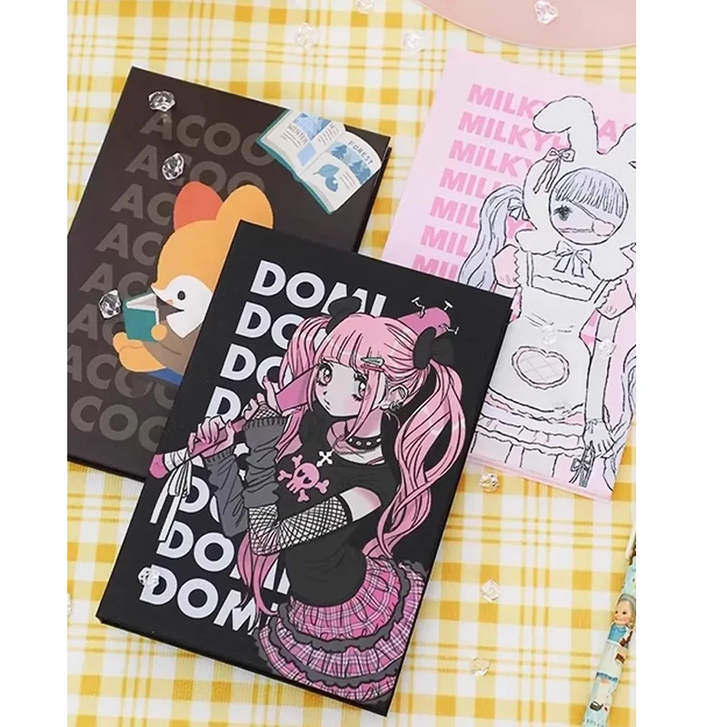 Domi Cartoon Sticker Book Korea Authentic Gooka Sweet And Cool Girl 44 Stickers Ins Hand Book Collage Diy Kawaii School Supplies