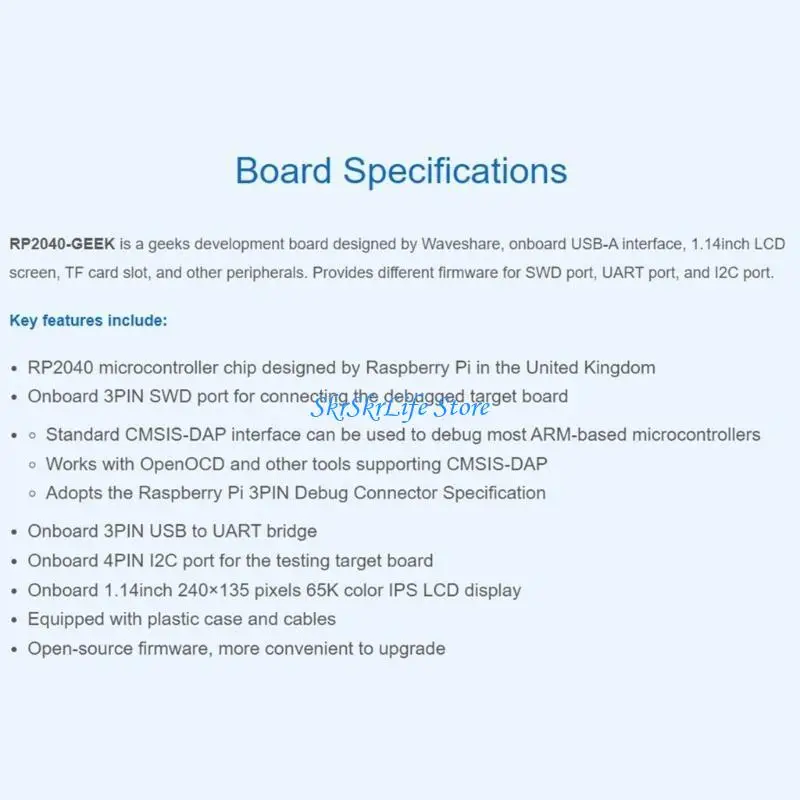 E65E Bảng phát triển Geek RP2040 mạnh mẽ với LCD 1,14 inch 240 × 135 65K Mở khóa sự sáng tạo của bạn