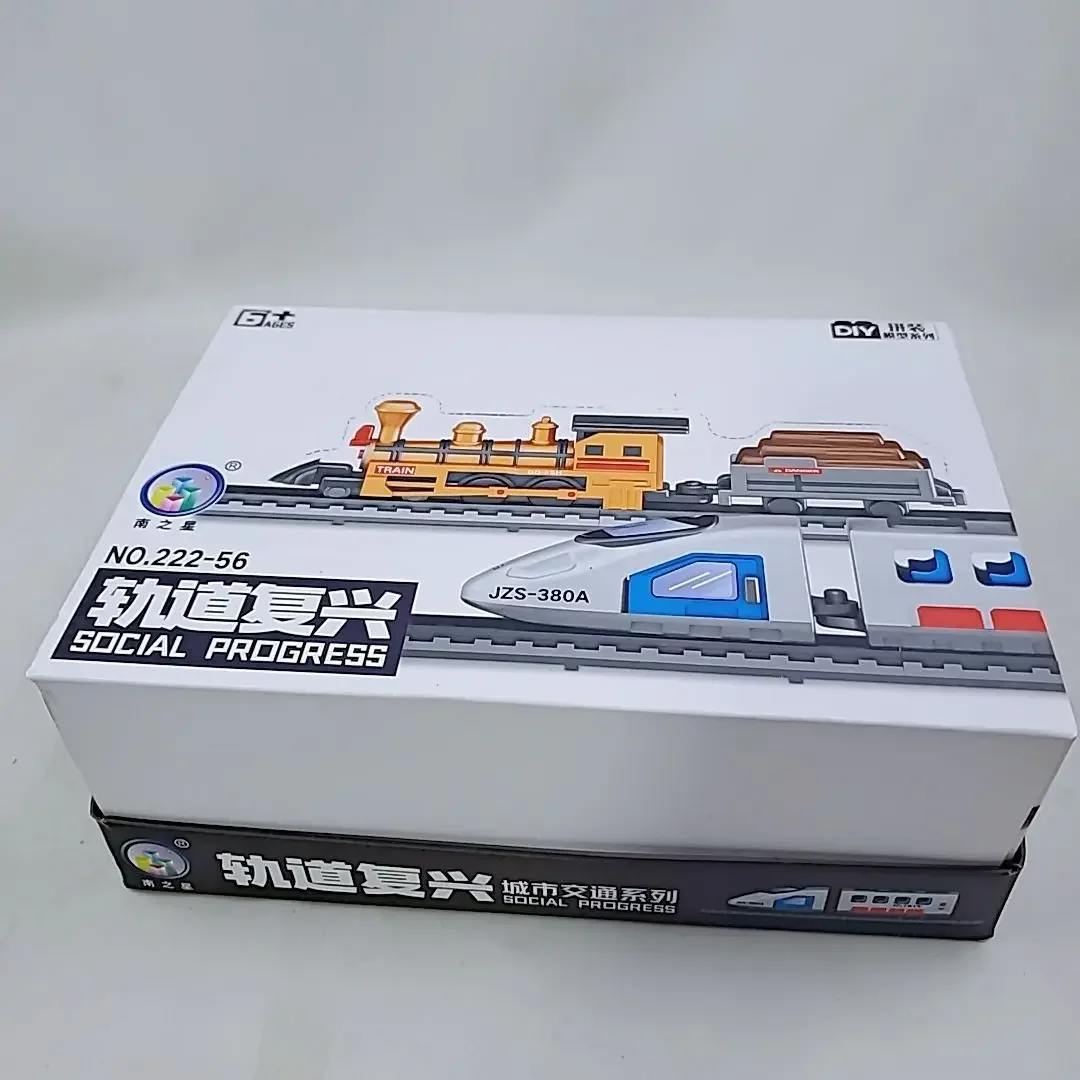 Treinspoor Renaissance Urban Transportation Series DIY geassembleerd bouwsteenmodel educatief speelgoed