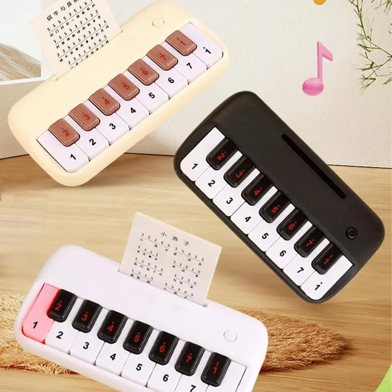 Kids Mini Portable Electronic Piano Keyboard 15 Keys Early Education Simulation Electronic Piano Toy Teaching Musical Instrument