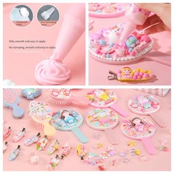 Children's Cream Glue Set DIY Educational Toys Comb Mirror Girls Handmade Materials Stickers Birthday Gift