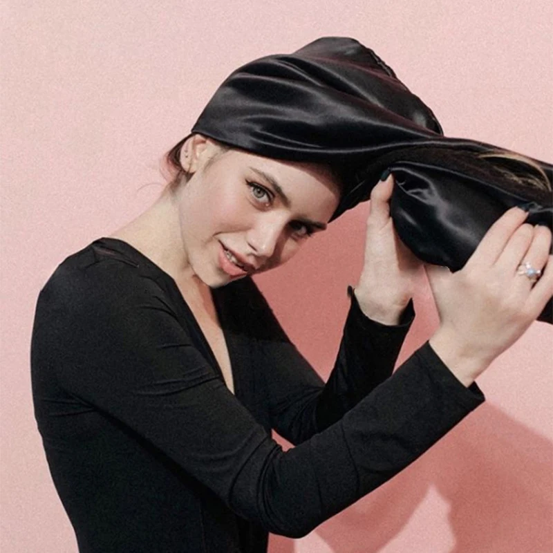 2025 جديد الفرنسية الراقية سميكة طبقة مزدوجة قبعة الشعر النساء سريعة الجافة سوبر ماصة حمام رئيس التفاف #2