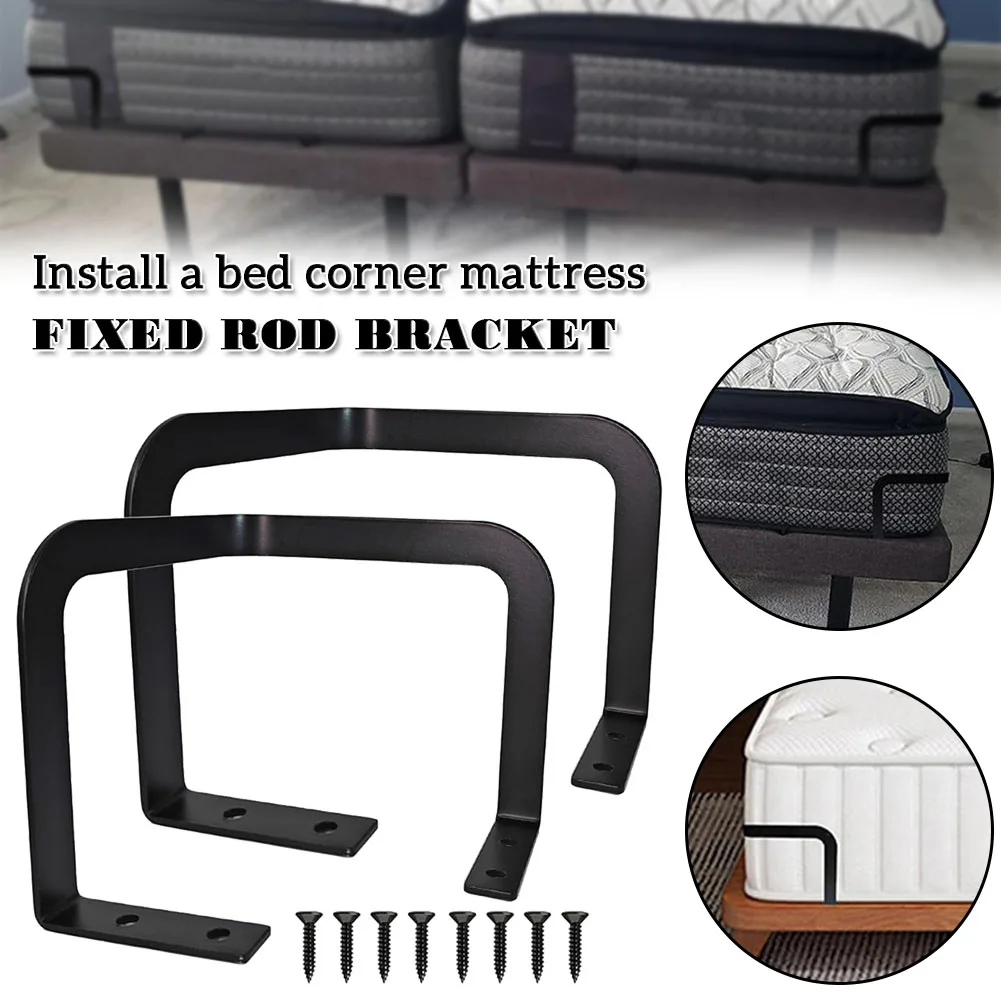 Metal Mattress Corner Fixing Rods Rustproof Mattress Slide Stopper For Metal Bed Frame