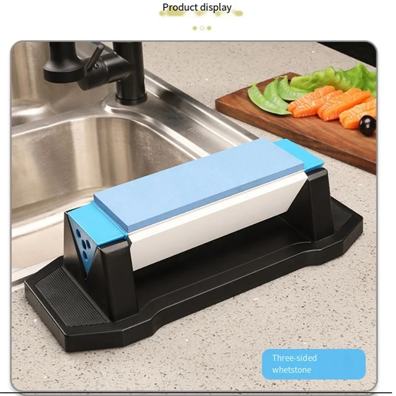 3 جوانب 400/1000/3000 حصى أدوات شحذ ممتازة مبراة حجر مع حامل قبضة الحافة وقاعدة غير قابلة للانزلاق-N38R #4