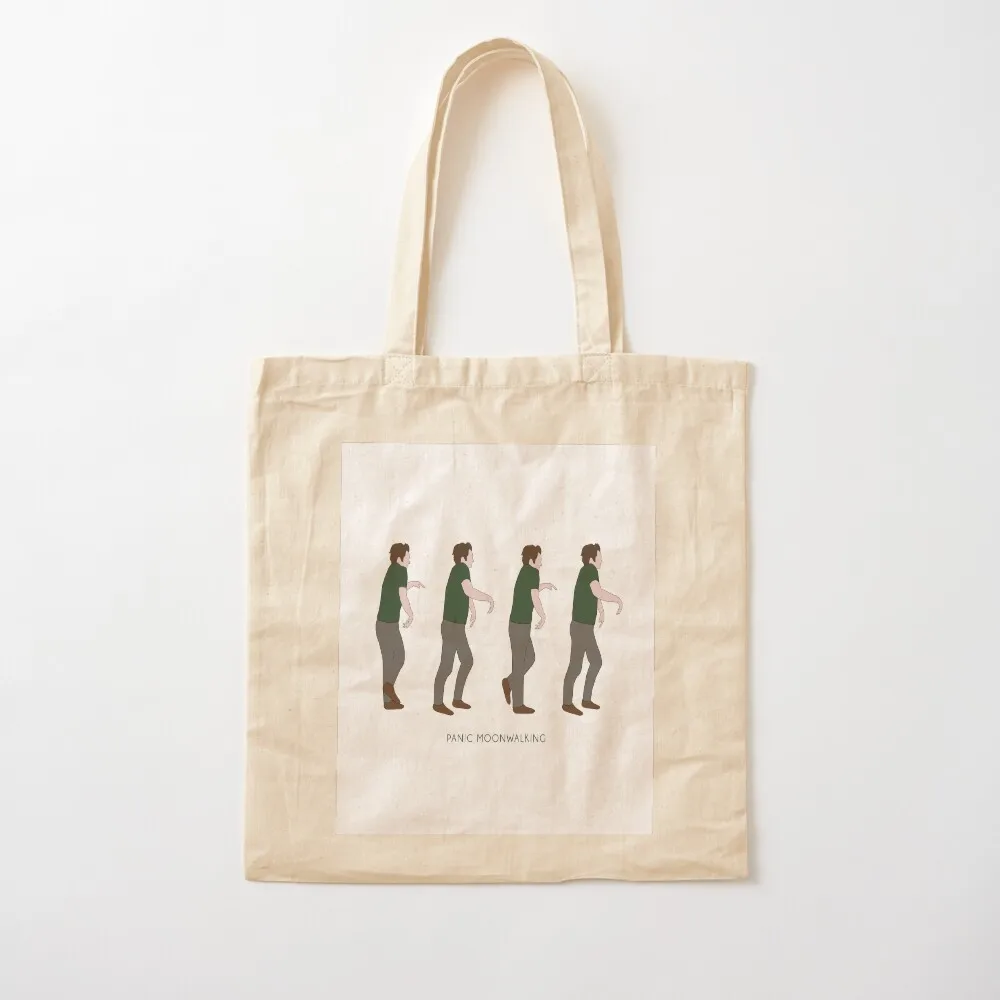 New Girl - Panic Moonwalking Tote Bag حقائب للمتسوقين للنساء حقيبة حمل مخصصة حقيبة سوبر ماركت قابلة للطي للنساء الكبيرات