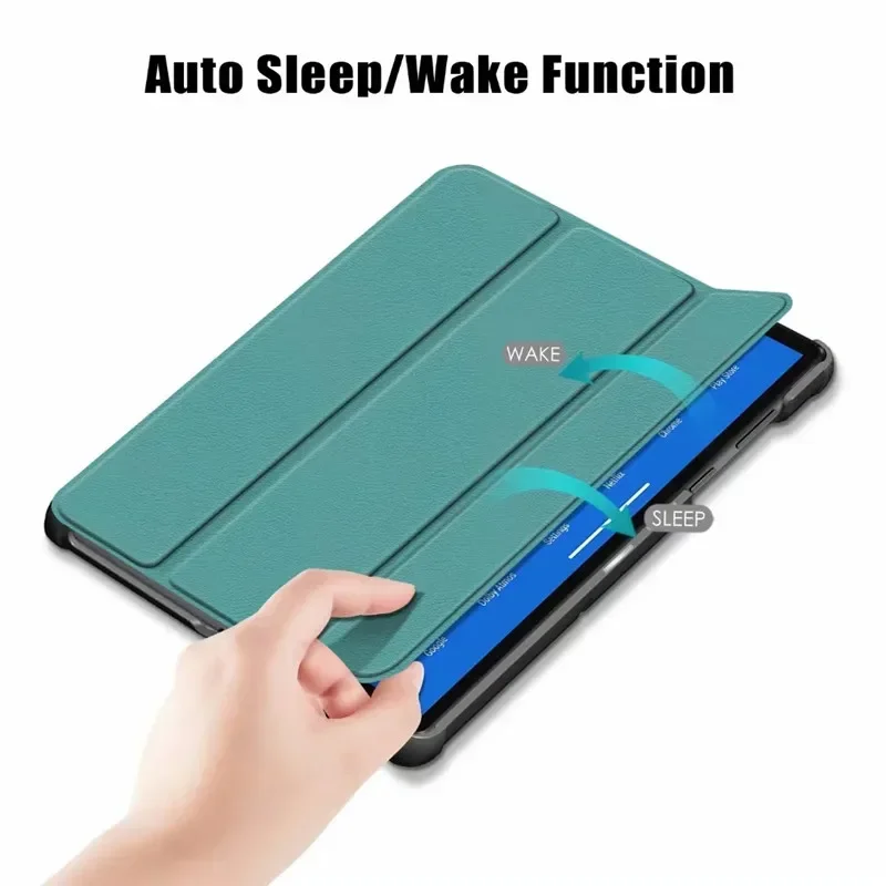 For Lenovo Tab M10 FHD Plus 10 3 Case TB-X606F TB-X606X 2020 Folding Stand Smart Cover for Lenovo Tab M10 Plus Tablet Kids Green image 6