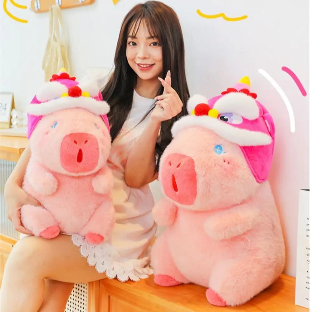 Capyazぬいぐるみ枕、ギニアピッグ、ピンクドール、カワイイおもちゃ、30 cm、40cm