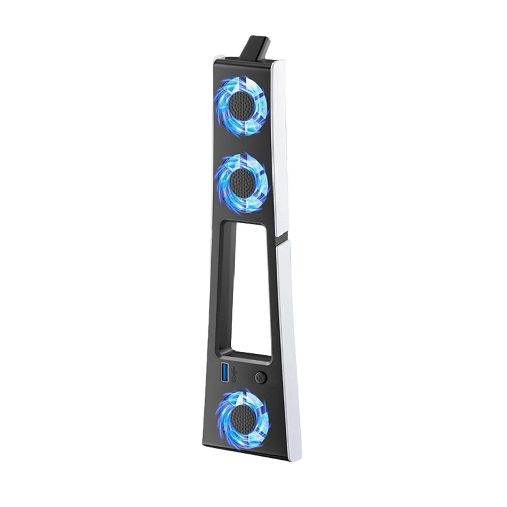 ABGN Gaming Cooler Fan Efficient Cooling System with LED Light Noise Reduction for Slim Cooling Fan and Digital Console