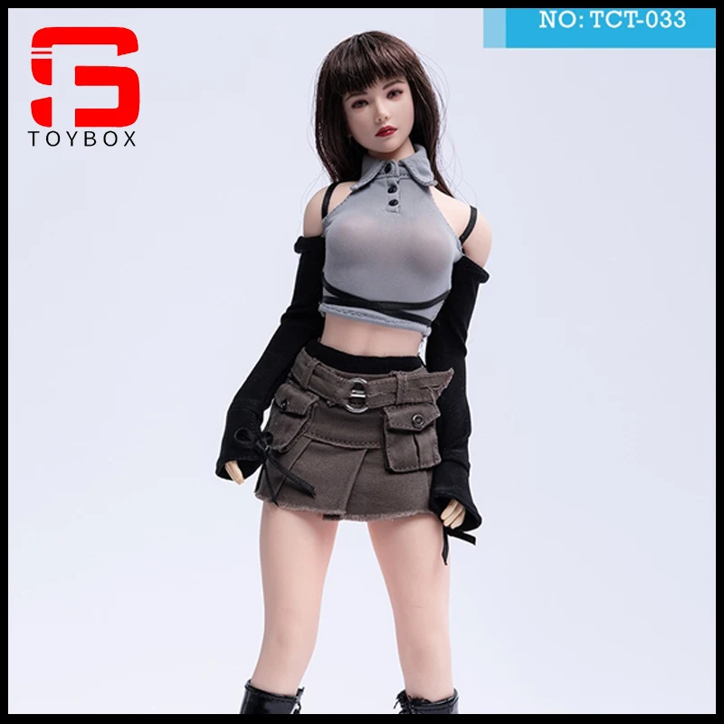 

Toyscentre TCT-033 1/6 Scale Strapless T-shirt Work Skirt Hot Girl Clothes Model Fit 12'' Female Soldier Action Figure Body Doll