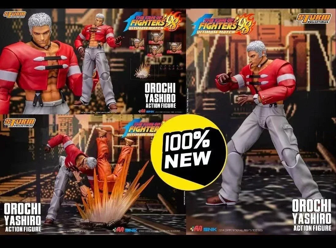 

Storm Toys Seven Shackles Club The King of Fighters 98 1/12 Movable Soldier Doll Model Toys