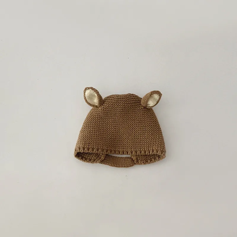 Earmuffs Knitting Baby Hat Autumn Winter Ear Infant Caps Bebe Photo Props