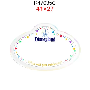 Disney Tag Pattern Transaprent Acrylic for DIY Making Hairbow Earrings Gift Handmade Clear Acrylic Resin 10Pcs/lots