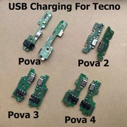 New For Tecno Pova LD7 USB Charging Charger Dock Port Board For Pova 2 3 4