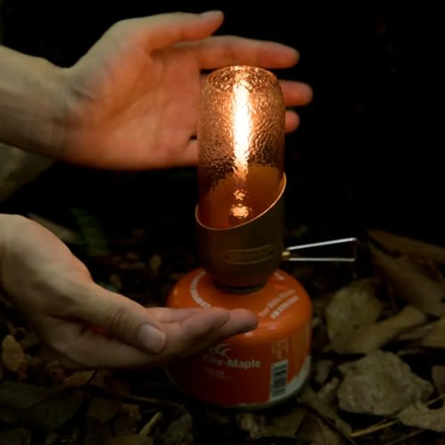 Camping Lantern Glass Steel and Aluminum Propane or Isobutane Fuel Canister Beautiful Lights NO Mantles Needed Propane Lanterns
