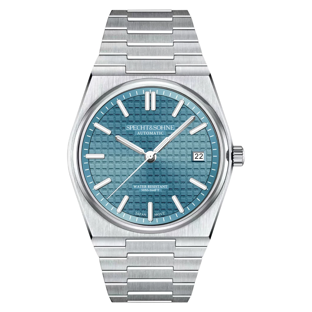Nieuwe Hot Selling Specht & Sohne Automatische Horloge Voor Mannen Japan 8215 Movt Mechanisch Horloge Rose Goud Lichtgevende 50M waterdicht