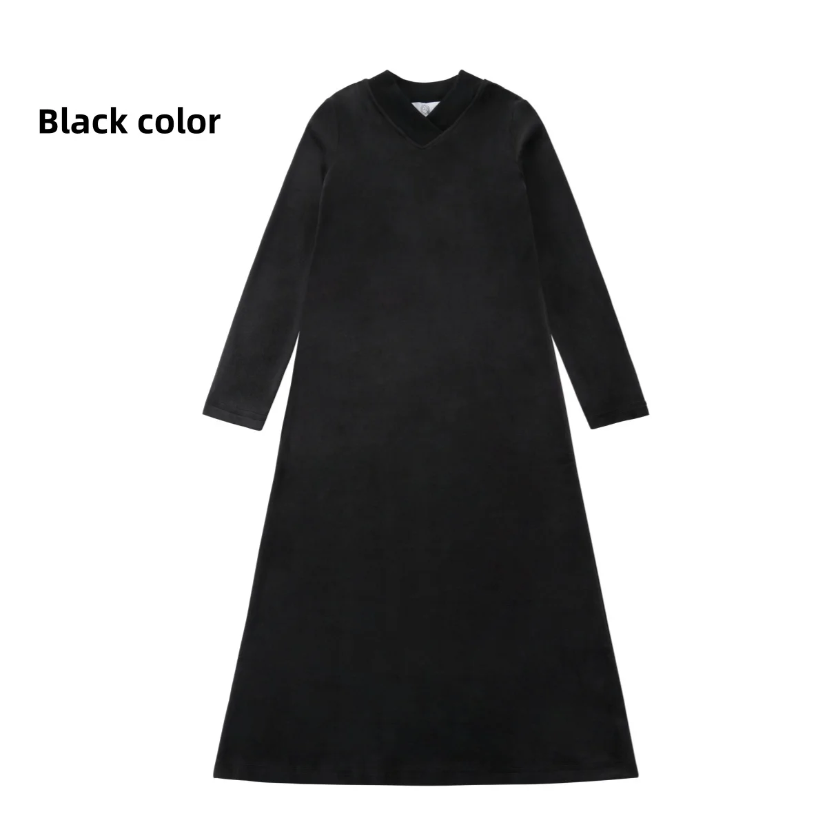 Velour Loungewear – Black Maxi Dress