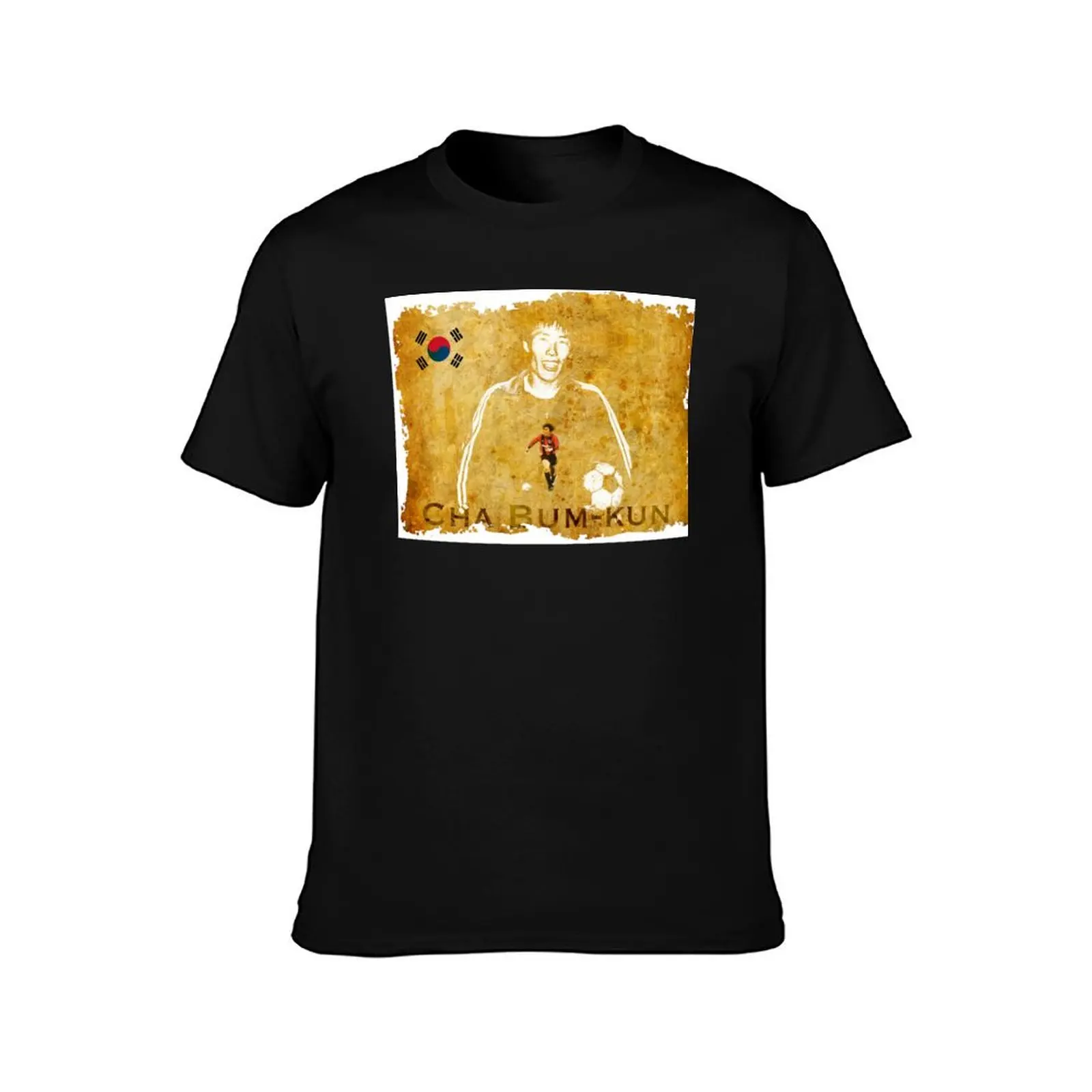 Cha Bum-Kun South Korean Soccer Player T-Shirt Relaxed Casual Short Sleeve Tee T-Shirt