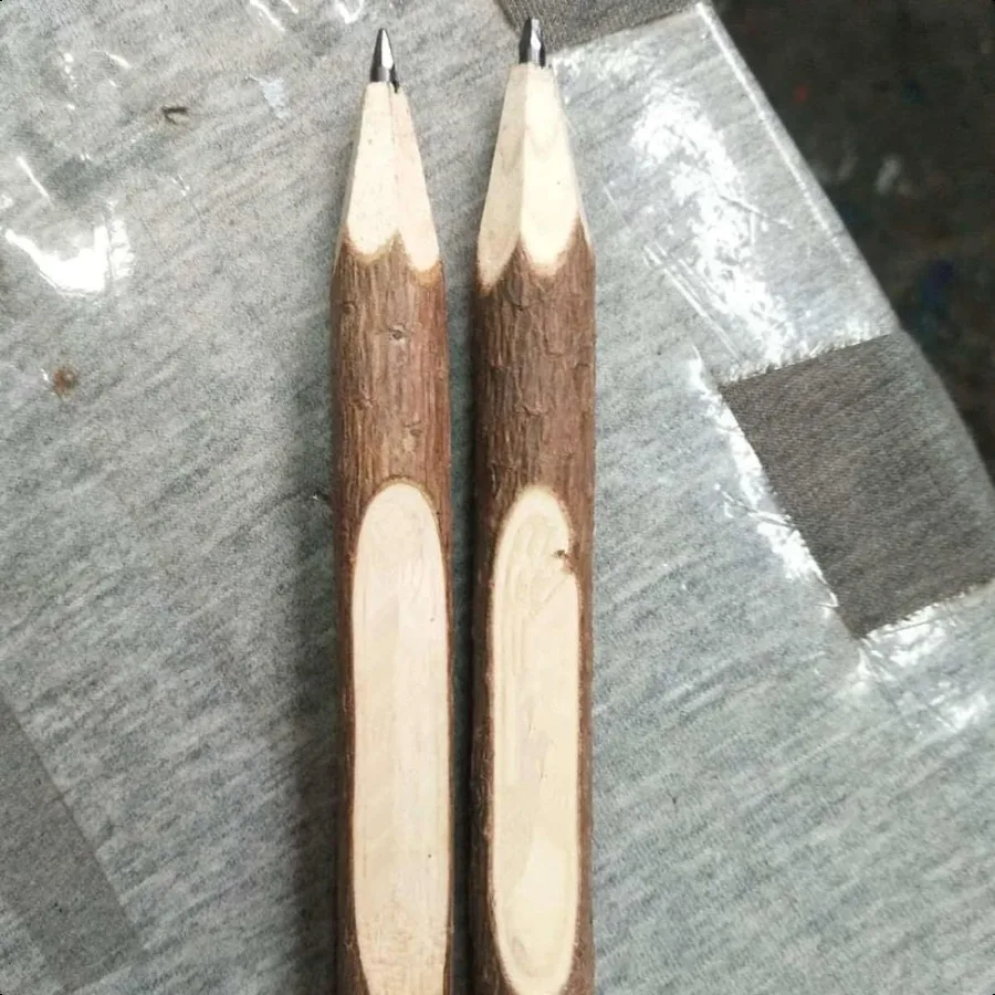 Twig Pencils 75 pcs Wooden Tree Bark for Pencils Retro Office Natural Branch Rustic Cm Twig Pencil plies