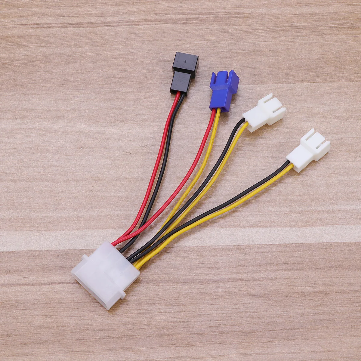 

4 Pin to 3 Pin Fan Connection Wire with Resistor for Pc CPU Cooling Reduced Noise Extension Cord for Computer Case