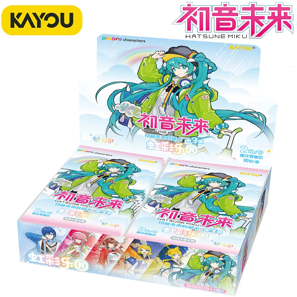 

Genuine Kayou Hatsune Miku Collection Cards for Children Japanese Popular Virtual Singer Exquisite Craftsmanship Cards Fun Gifts