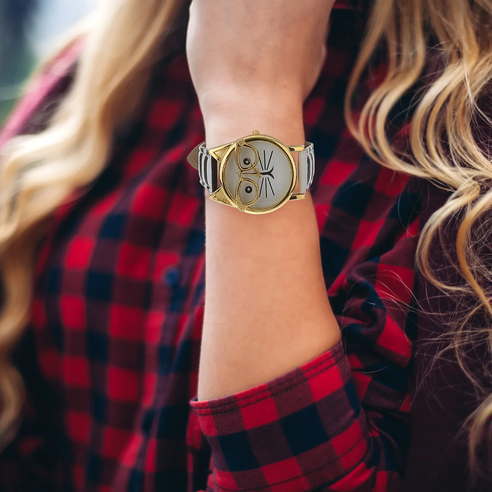 만화 시계 귀여운 십대들을 위한 매력적인 손목시계 편안함