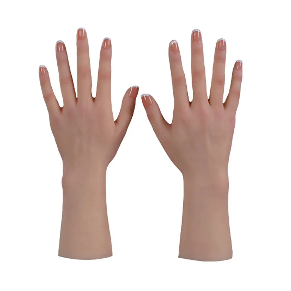 模擬偽シリコンハンドプロテーゼ ソフトで耐久性のある切断者用 ステージプロパティ 化粧品リハビリテーション用 ウェアラブルアクセサリー付き
