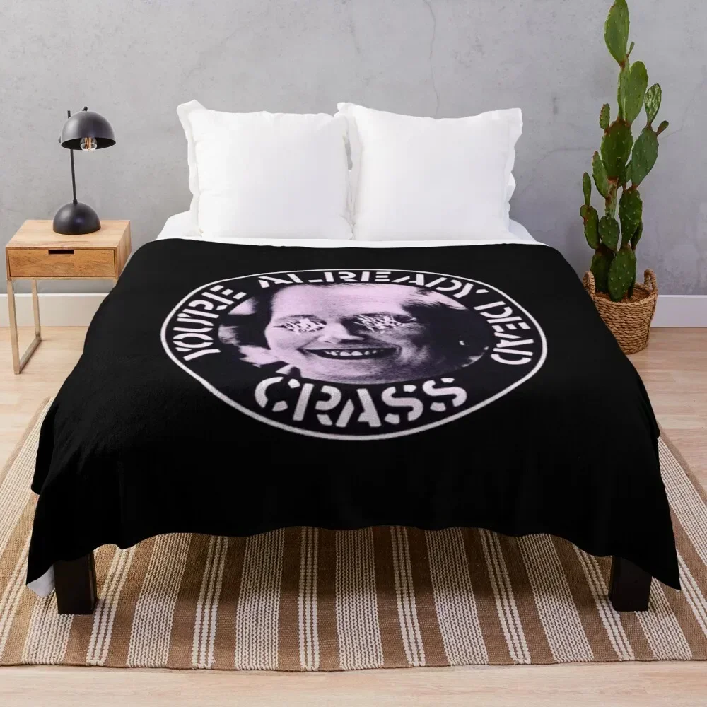 

Already To Dead Throw Blanket Travel Size Cozy Blanket for Plane Train