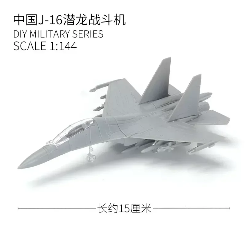 1/144 Scale 8 Styles Airplane Assembly Model AV-8A F-5E F15 F/A-18 UH1H MI8 SU25 J16 Fighter Military Ornament Mini Plastic Toy