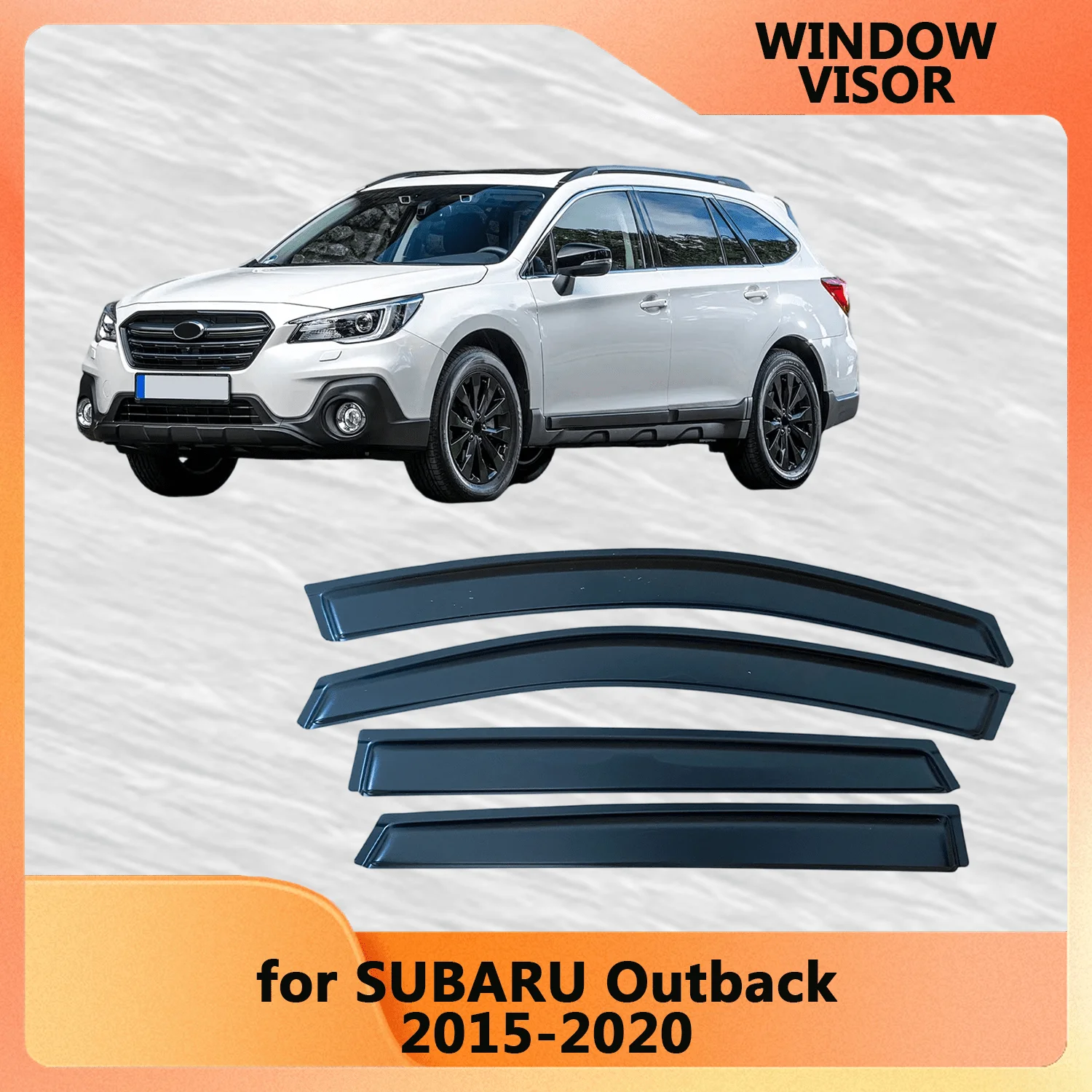 

Оконный козырек для SUBARU Outback 2015, 2016, 2017, 2018, 2019, 2020, защищенный от атмосферных воздействий дверной козырек, защита от ветра и солнца, дождя, боковые