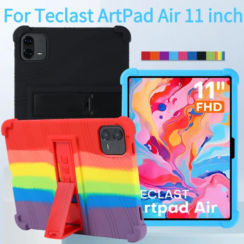 

For Teclast ArtPad Air 11 Tablet 11" Android 15 Case Shockproof Cover Soft Silicon Stand Protective Shell