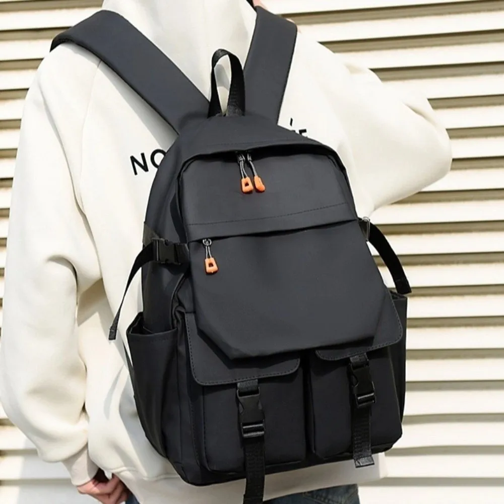 Large Capacity Men's Large Backpacks Wear-resistant Waterproof Student School Bag Streetwear Oxford Cloth Travel Knapsack