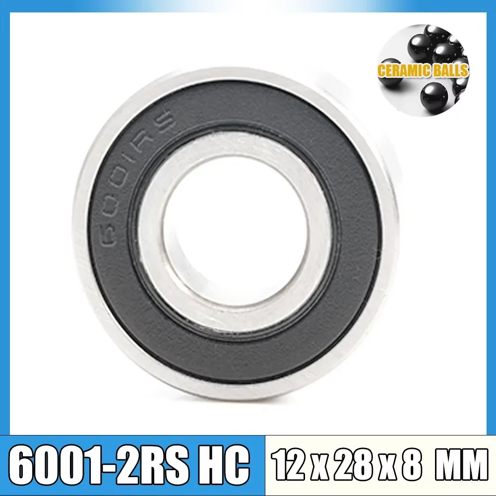 1PC 6000 6001 6002 6003 6004 6005 6006 6007 6008 Hybrid Si3N4 Ceramic Ball Bearings Industry Motor Spindle 6006RS 6007RS HC 2RS