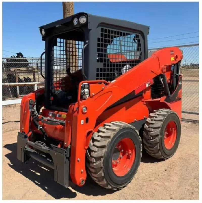 Skid Steer Loader Compact Hydraulic Front Loader Mini Construction Equipment Multi Purpose Loading Machine With Attachments