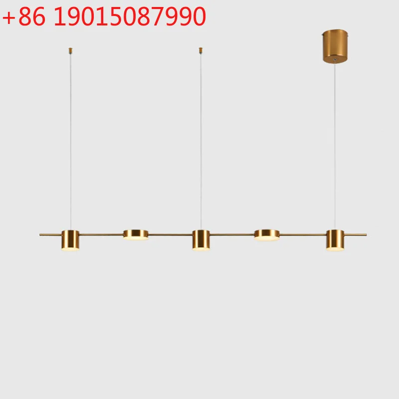 

Modern simple restaurant light three-headed chandelier bar table study Nordic chandelier