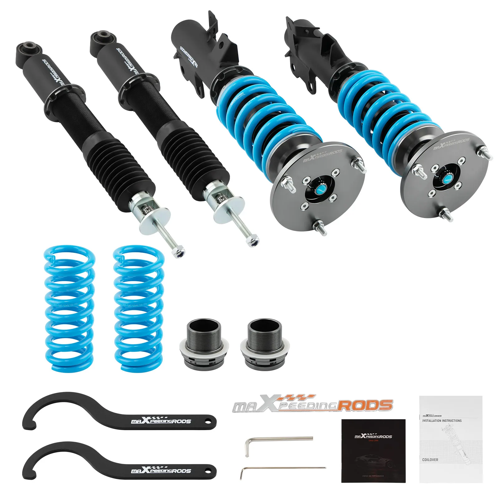 MaXpeedingrods Adjustable Coilover Shock Strut Kit For Cadillac CT4 RWD 20-21 Coilovers Shock Strut Absorbers Coil Springs