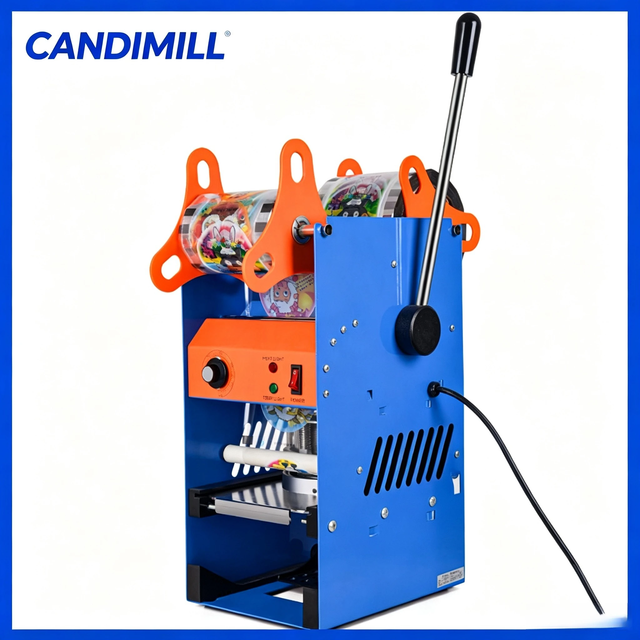 Manual Desktop Beverage Cup Sealer Commercial Hand Lever Press Sealing Machine Ideal For Milk Tea Shop Disposable Cup Film