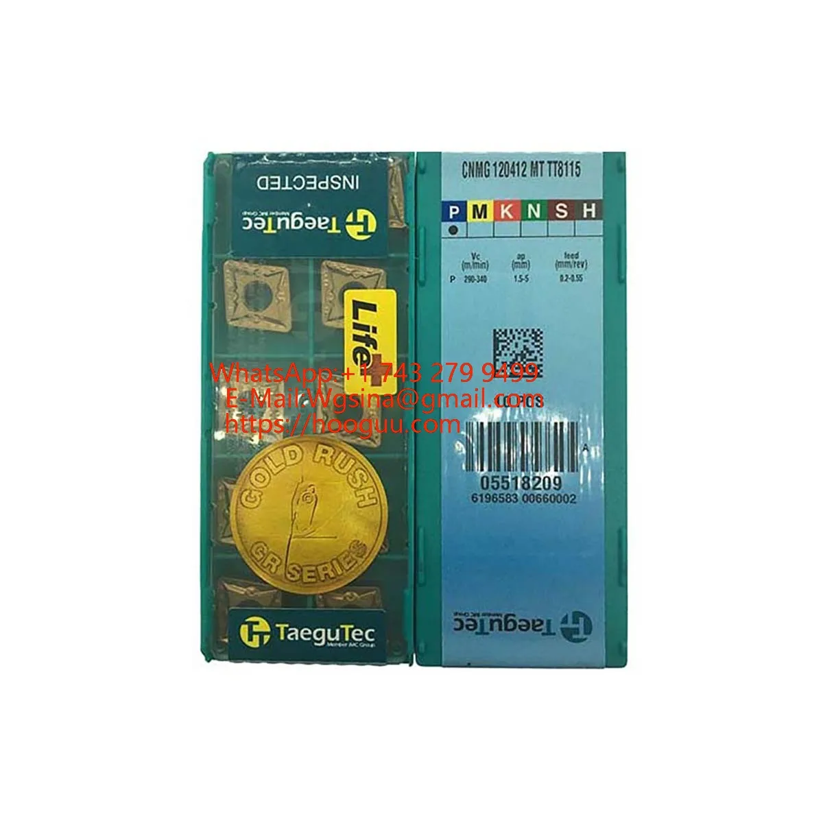 TaeguTec CNMG120412/120416/160608 Carbide Turning Insert 86/EM/MT/PC/RGP DP5320 TT9080 TT8115B TT8125B TT5080