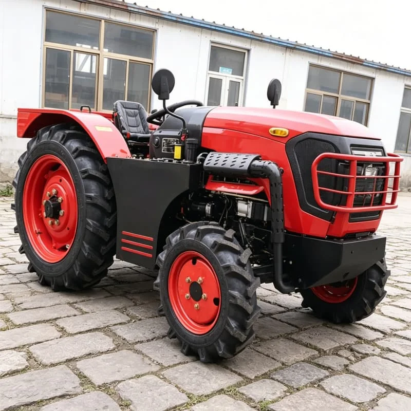 

Customized 4‑Wheel Drive Tractor Suitable for Hilly Land, Four‑Wheel High‑Power Rotary Tiller, Wheel‑Type Plowing Machine